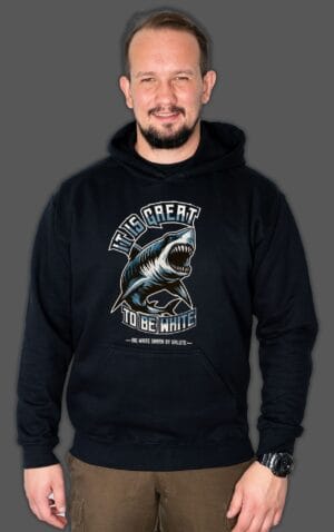 Bluza z kapturem Big White Shark