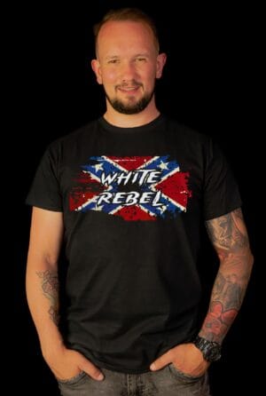 Koszulka White Rebel Konfederacja