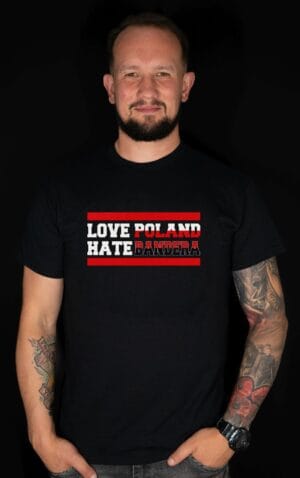 Koszulka Love Poland Hate Bandera - Anty Bandera