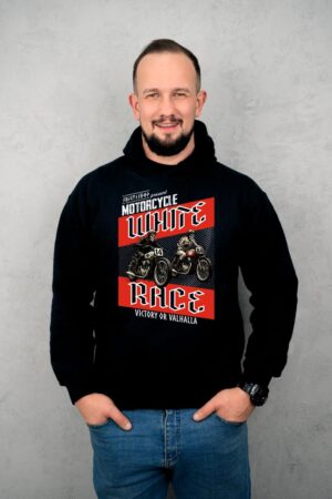 Bluza z kapturem White Race – Victory or Valhalla